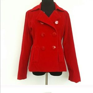 Talie Corduroy Red Coat